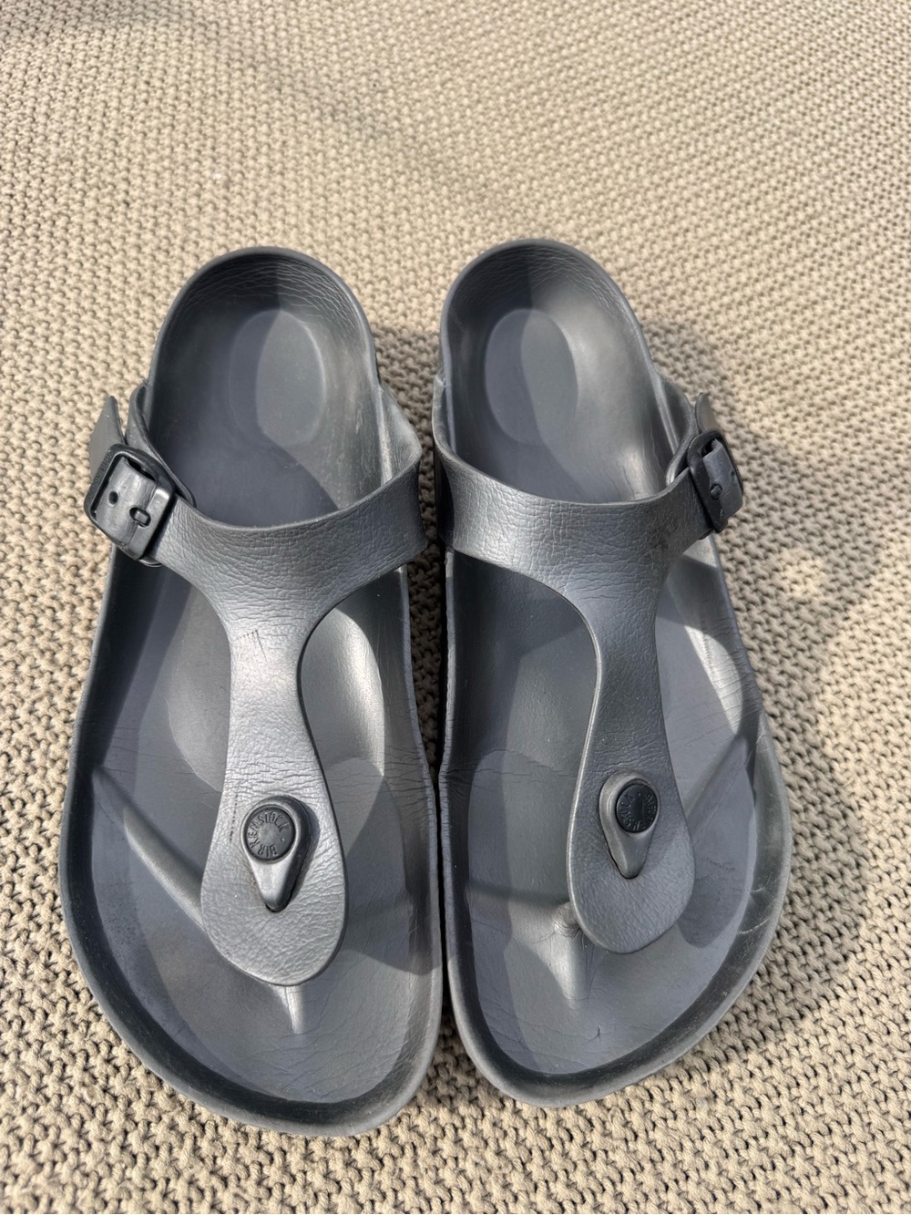 Birkenstock Gizeh Essentials Eva Slide Sandal Women, Size  40 Silver